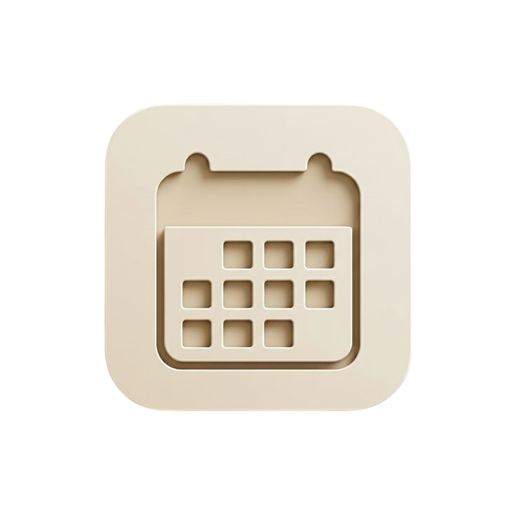 Scheduled outfit calendar icon