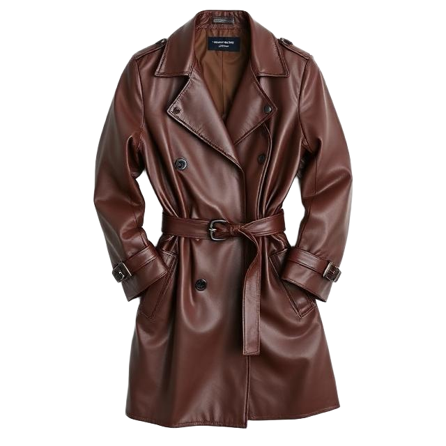 Leather trench